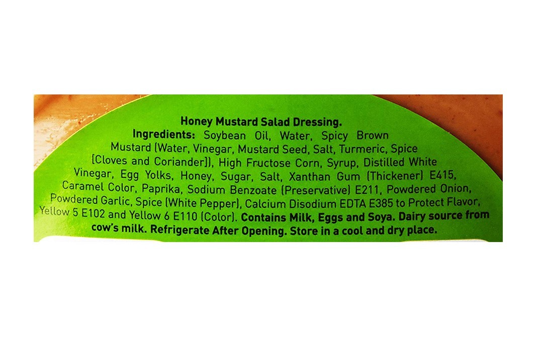 American Kitchen Honey Mustard Salad Dressing   Plastic Bottle  473 grams